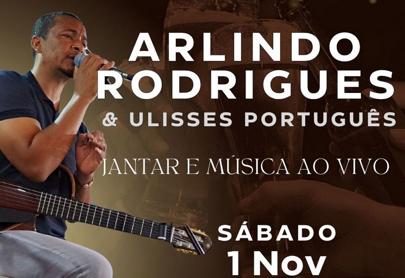 Arlindo Rodrigues e Ulisses Português, no Restaurante Ipanema Farol  