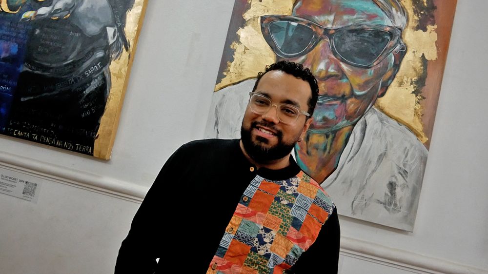 "Olhar´ês" de Délio Leite cruza pintura, fotografia e poesia para revelar desigualdades