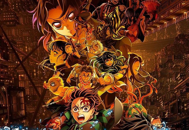 Filme "Demon Slayer: Kimetsu no Yaiba Castelo Infinito", no Cine Praia 