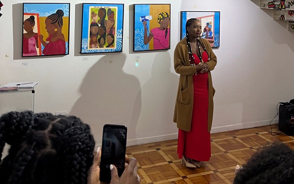 Cabo-verdiana Evy Amado inaugura a sua primeira exposição de pintura em São Paulo