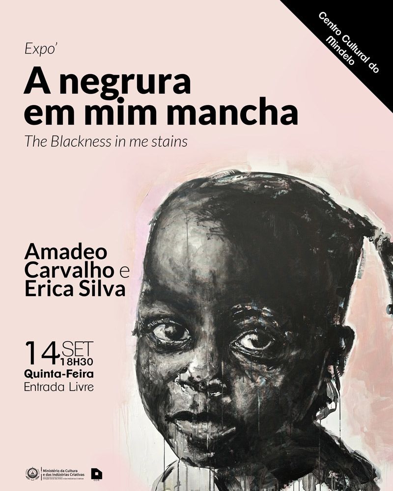 ExposiÃ§Ã£o Â«A Negrura em Mim ManchaÂ» de Amadeo Carvalho e Erica Silva, no Centro Cultural do Mindelo