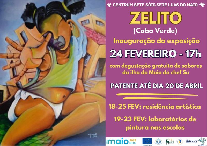 ExposiÃ§Ã£o de pintura de Zelito Barbosa, no Centrum Sete SÃ³is Sete Luas