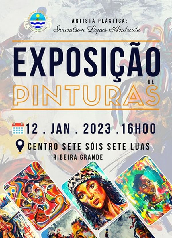 ExposiÃ§Ã£o de Pintura de Ivanilson Lopes Andrade no Centrum 7 Sois 7 Luas