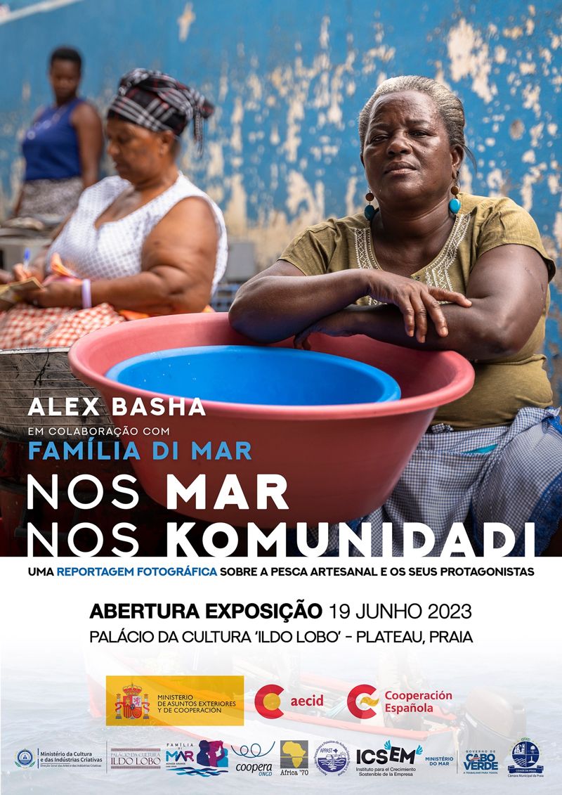 ExposiÃ§Ã£o de fotografias Â«Nos mar, nos komunidadiÂ» de Alex Basha, no PalÃ¡cio da Cultura Ildo Lobo